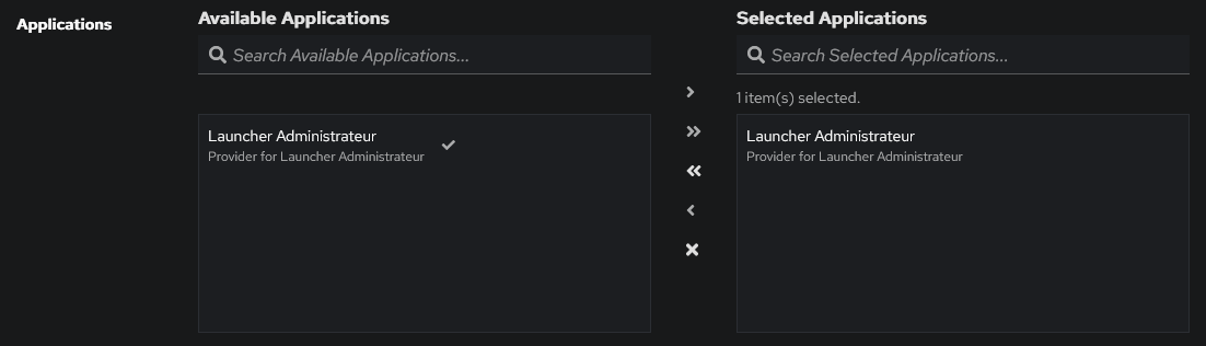 Capture d'écran - Edition du Outpost Authentik